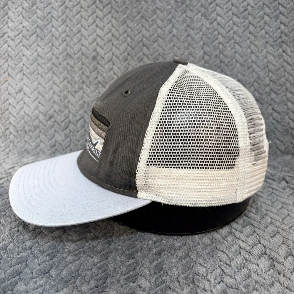 Ouray The Angling Company Key West Shark Trucker Hat Gray Blue Snapback 5123